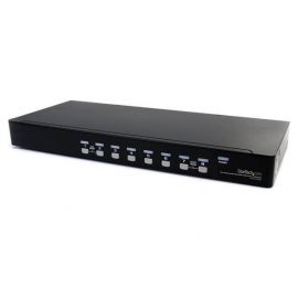 Conmutador Switch Kvm 8 Puertos De Video Vga Hd15 Usb 2.0 Usb A Y Audio - 1U Rack Estante - Startech.Com Mod. Sv831Dusbau