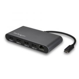 Dock Thunderbolt 3, Mini, HDMI Doble, 4K 60Hz, Alimentada Por el Bus, Docking Station para Laptop, USB Tipo C, Startech