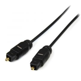 Cable 3M Toslink Audio Digital Óptico Spdif Delgado, Negro, Startech Mod. Thintos10