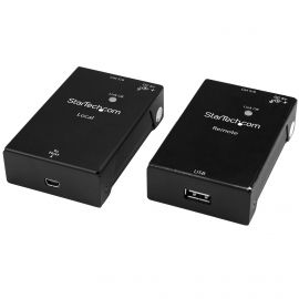 Extensor De Usb 2.0 A Traves De Cable (Rj45) Cat5E/Cat6 - Hasta 50M - Kit Adaptador Extensor De Alta Velocidad De Puerto Usb - Alimentado - 480Mbps - En Metal - Startech.Com Mod. Usb2001Extv