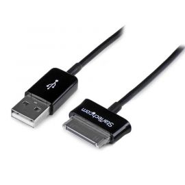 Cable Adaptador 1M Conector Dock USB para Samsung Galaxy Tab, Negro, USB a Macho, Startech Mod. USB2Sdc1M