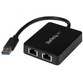 Tarjeta Ethernet 2 Puertos Rj45 Externa Usb 3.0 Con 1X Usb A