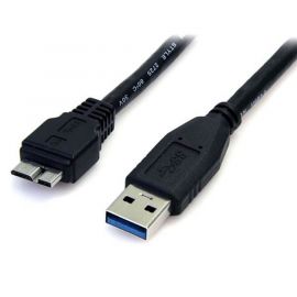 Cable 50Cm USB 3.0 Super Speed Ss Micro USB B Macho a USB a Macho Adaptador, Negro, Startech Mod. USB3Aub50Cmb