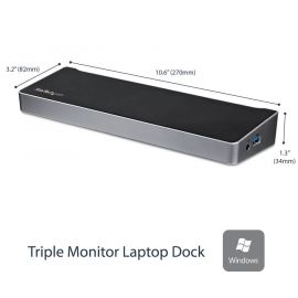 Replicador De Puertos Usb 3.0 Triple Para Laptop