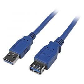Cable 1.8M Extension Usb 3.0 Superspeed Macho A Hembra Azul