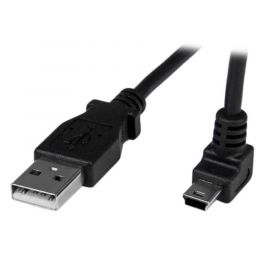 Cable 1M Mini Usb B A Usb A Acodado Hacia Arriba Adaptador