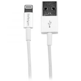 Cable USB StarTech.com USBLT1MWSColor blanco, 1 m, Cable Lightning