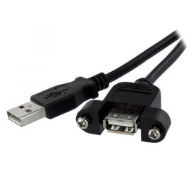 Cable 91Cm Usb 2.0 Montaje En Panel Macho A Hembra Usb A