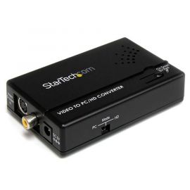 Adaptador Convertidor S-Video Video Comp Y Componentes A Vga