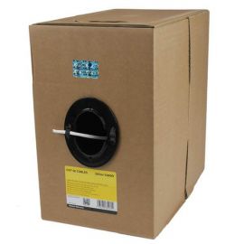Rollo Bobina De 304.8M De Cable De Red Sólido Bulk A Granel Utp Cat5E Blanco Con Certificación Cmr (Riser) - Startech.Com Mod. Wir5Ecmrwh