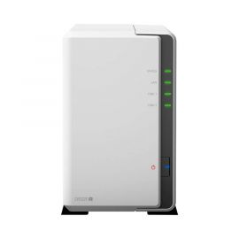 Nas Synology Ds220J 2 Bahías/Hasta 32 Tb Brutos, Realtek Rtd1296 Núcleo Cuadruple 1.4 Ghz/512 Mb DDr4/Lan Gigabit X1/USB 3.0 X2
