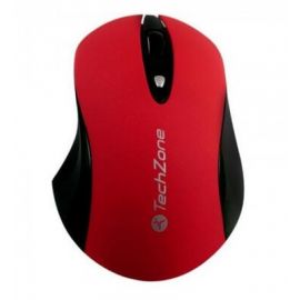 Mouse TECHZONE TZ16MOU02-INARojo, 4 botones, RF inalámbrico, 800/1200/1600 DPI