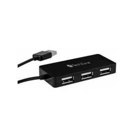 Hub USB TECHZONE TZ17HUB02 - USB, Negro, 4 puertos