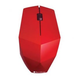 Mouse Inalámbrico Prisma Rojo TECHZONE - Rojo Brillante, 3 botones, RF inalámbrico, Óptico, 1200 DPI