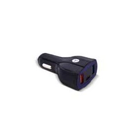 Cargador Auto TECHZONE TZBALQ01, Negro, USB, 5 V, 2 USB + 1 Tipo C, Carga Rápida