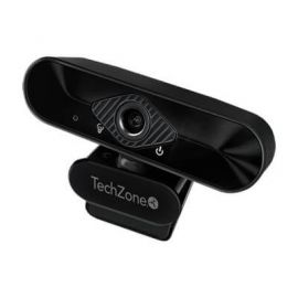 Cámara Web TECHZONE TZCAMPC02 - 1080p, USB, Negro