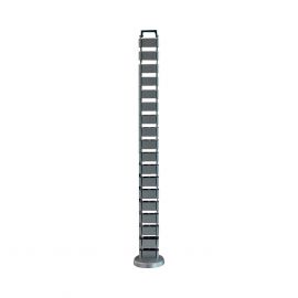 Organizador de cables vertical articulado, ideal para llevar los cables del piso a mesa o a la cubierta del escritorio de manera segura
