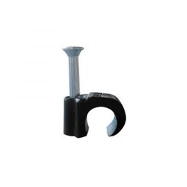 Grapa reforzada para cable redondo de 7mm color negro (100pzs) (3103-00300)