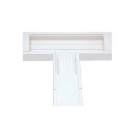 Sección en "T" color blanco de PVC auto extinguible, para canaleta TEK100 (5576-13100)