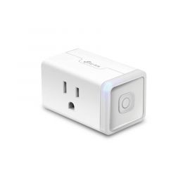 Mini tomacorriente inteligente Wi-Fi, 100 120V~, 50/60Hz, 15.0A, compatible con Amazon Alexa y Google Assistant, color blanco.