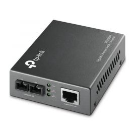 Convertidor Multimedia Multi-modo, 1 puerto RJ45 1000 Mbps, conector de fibra SC, hasta 500 M