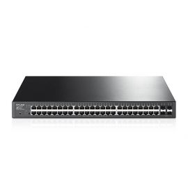 Switch Inteligente Tp-Link T1600G-52Ps (Tl-Sg2452P) 48 Puertos RJ45 10/100/1000Mbps PoE+ Administrable con 4 Ranuras SFP Gigabit Jetstream