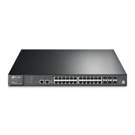 Switch TP-LINK JetStreamNegro, 63 W, 24 puertos, RJ-45