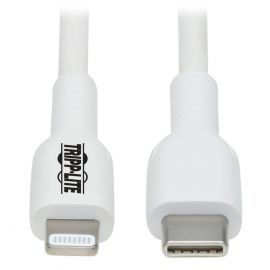 Cable Antibacteriano Tripp Lite M102Ab-01M-Wh  Cable Antibacteriano Safe-It De Sincronizacion Y Carga Usb C A Lightning (M/M), Certificado Mfi, Blanco, 1 M [3.3 Pies] Garantia Limitada Por 2 A?Os.