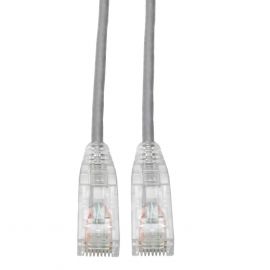 Cable Ethernet Tripp-Lite N201-S01-Gy Cable Ethernet Utp Delgado Snagless Cat6 Gigabit (Rj45 M/M), Gris, 30.5 Cm [1 Pie]