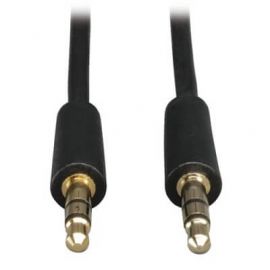 Cable de audio TRIPP-LITE P312-0030, 91 m, 3.5mm, 3.5mm, Negro