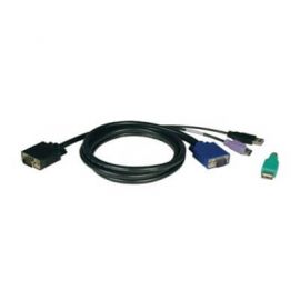 Cable para switch TRIPP-LITENegro, VGA, VGA, PS/2, USB, Macho/Macho