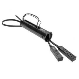 Supresor de Sobretensiones Tripp Lite Protect It! con 3 Tomacorrientes para Orificio para Paso de Cables en el Escritorio - 