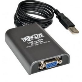 Adaptador USB 2.0 a tarjeta VGA TRIPP-LITE U244-001-VGAUSB, Negro