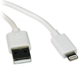 Cable Usb De Sinc/Carga C/ Conector Lightning Blanco 0.91M.