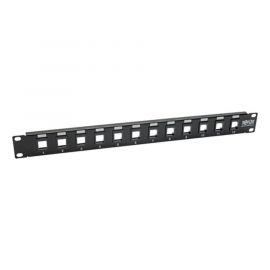 Panel Conexiones Sin Blindaje Rj45 Keystone 12 Puertos 1U Rack