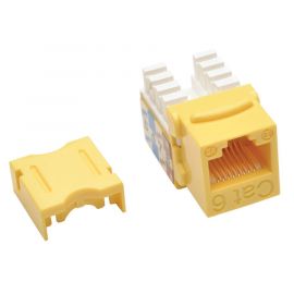 Conector Keystone Jack 110 Punchdown Cat6/Cat5E Amarillo