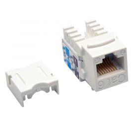 Conector Keystone Jack 110 Punchdown Cat6/Cat5E Blanc ¢25 P.!