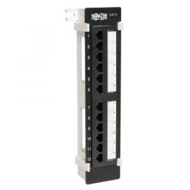 Panel De Conexiones 12 Puertos Cat6 110 Vertical De Pared