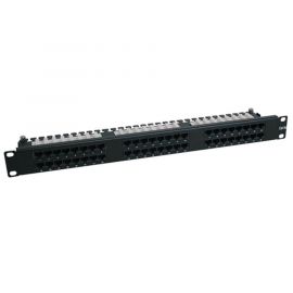 Panel De Conexiones 48 Puertos Cat6 110 Rj45 Ethernet 1U En Rac.