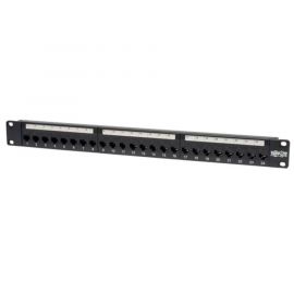 Panel De Conexiones 24 Puertos Pasada Cat6 Rj45 Ethernet 1U Rac.