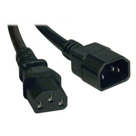 Cable De Extension Computadora Pc C14/C13 10A 18Awg 0.61M