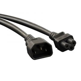 Cable Adaptador Para Laptop De C14 A C5-2.5A 100V-250V 18Awg 1.83