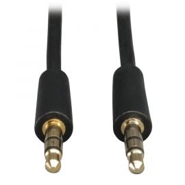 Cable Audio Estereo Mini 3.5Mm Para Bocinas Y Audiofonos M/M 0..1M