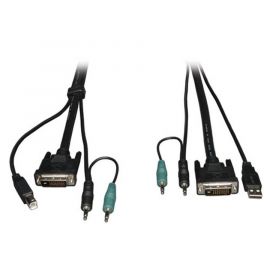 Juego De Cables Kvm Dvi / Usb / Audio 1.83 M ¢6 Pies!