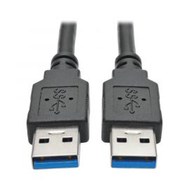 Cable Usb 3.0 Superspeed A/A M/M Negro 0.91 M y Pies