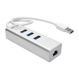 Adaptador De Usb 3.0 A Red Nic Con Hub Usb 3.0 De 3 Puertos