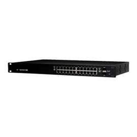 Switch EdgeMAX administrable de 24 puertos Gigabit con PoE+/PoE Pasivo 24V + 2 Puertos SFP, 250 W
