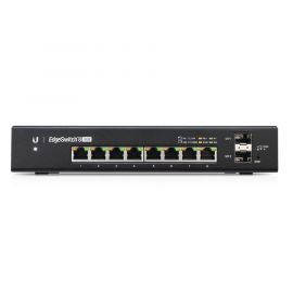 Switch EdgeMAX Administrable de 8 Puertos Gigabit con PoE+/PoE Pasivo 24V + 2 Puertos SFP, 150 W