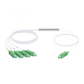 UFiber Splitter (Divisor Óptico) PLC 1 x 4, con conectores SC/APC