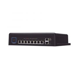 Switch industrial UniFi PoE de 10 puertos Gigabit (8 x 802.3bt y 2 x Ethernet) para temperaturas extremas